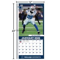 NFL Kalender Wandkalender 2026 30x60cm Dallas Cowboys
