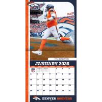 NFL Kalender Wandkalender 2026 30x60cm Denver Broncos