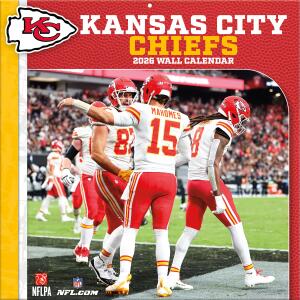 NFL Kalender Wandkalender 2026 30x60cm Kansas City Chiefs