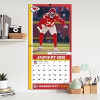 NFL Kalender Wandkalender 2026 30x60cm Kansas City Chiefs