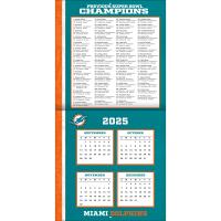 NFL Kalender Wandkalender 2026 30x60cm Miami Dolphins