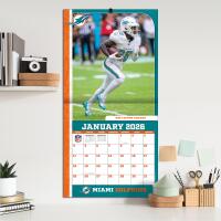 NFL Kalender Wandkalender 2026 30x60cm Miami Dolphins