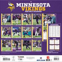 NFL Kalender Wandkalender 2026 30x60cm Minnesota Vikings