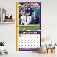 NFL Kalender Wandkalender 2026 30x60cm Minnesota Vikings