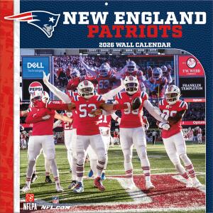 NFL Kalender Wandkalender 2026 30x60cm New England Patriots