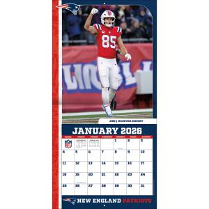 NFL Kalender Wandkalender 2026 30x60cm New England Patriots