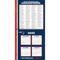 NFL Kalender Wandkalender 2026 30x60cm New England Patriots