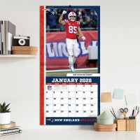 NFL Kalender Wandkalender 2026 30x60cm New England Patriots