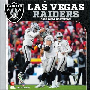 NFL Kalender Wandkalender 2026 30x60cm Las Vegas Raiders