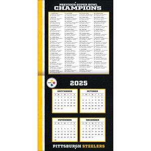 NFL Kalender Wandkalender 2026 30x60cm Pittsburgh Steelers