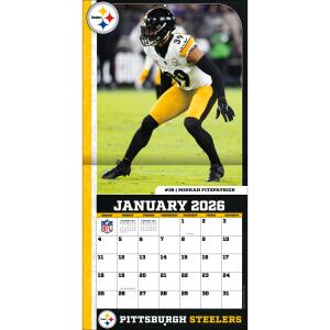NFL Kalender Wandkalender 2026 30x60cm Pittsburgh Steelers