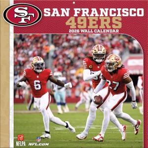 NFL Kalender Wandkalender 2026 30x60cm San Francisco 49ers