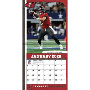 NFL Kalender Wandkalender 2026 30x60cm Tampa Bay Buccaneers