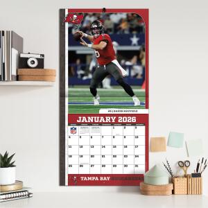 NFL Kalender Wandkalender 2026 30x60cm Tampa Bay Buccaneers