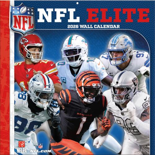 NFL Kalender Wandkalender 2026 30x60cm NFL All-Stars