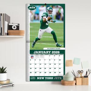 NFL Kalender Wandkalender 2026 30x60cm New York Jets