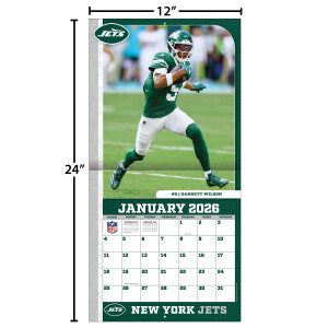 NFL Kalender Wandkalender 2026 30x60cm New York Jets