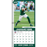 NFL Kalender Wandkalender 2026 30x60cm New York Jets