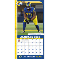 NFL Kalender Wandkalender 2026 30x60cm Los Angeles Rams