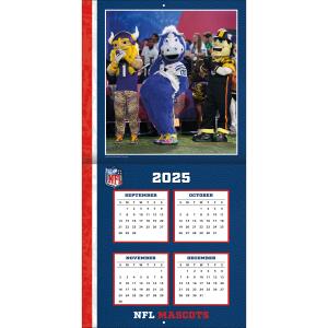 NFL Kalender Wandkalender 2026 30x60cm NFL Mascots