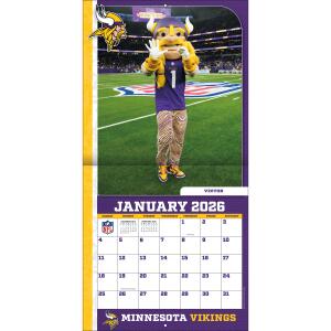 NFL Kalender Wandkalender 2026 30x60cm NFL Mascots