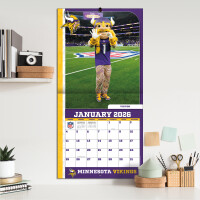 NFL Kalender Wandkalender 2026 30x60cm NFL Mascots