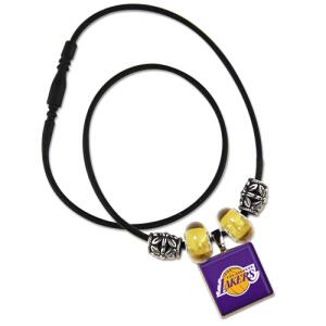 NBA LifeTiles necklace with domed sports logo Los Angeles...