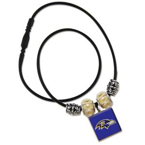 NFL LifeTiles necklace with domed sports logo Baltimore...