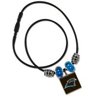 NFL LifeTiles necklace with domed sports logo Carolina Panthers