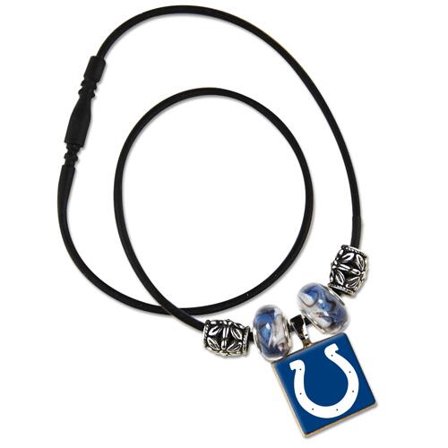 NFL LifeTiles necklace with domed sports logo Indianapolis Colts