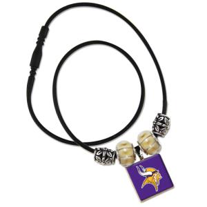 NFL LifeTiles necklace with domed sports logo Minnesota...