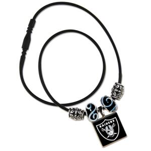 NFL LifeTiles necklace with domed sports logo Las Vegas...