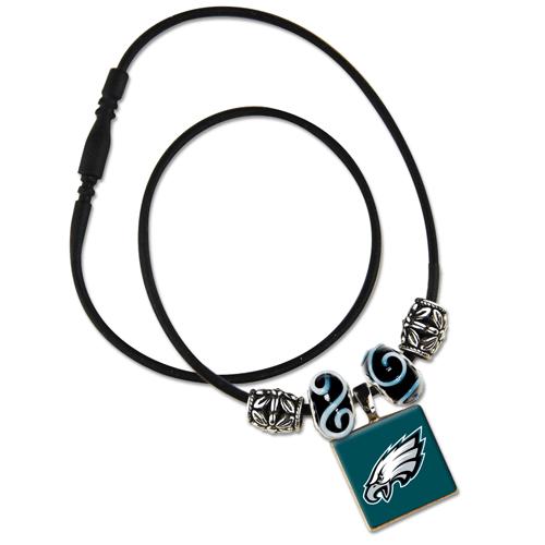 NFL LifeTiles necklace with domed sports logo Philadelphia Eagles