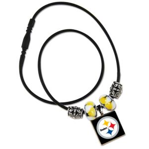 NFL LifeTiles necklace with domed sports logo Pittsburgh...