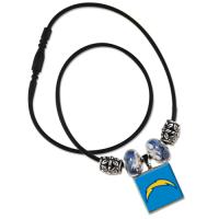 NFL LifeTiles necklace with domed sports logo San Diego Chargers