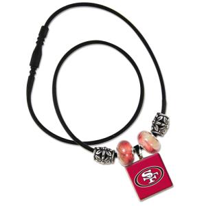 NFL LifeTiles necklace with domed sports logo San...