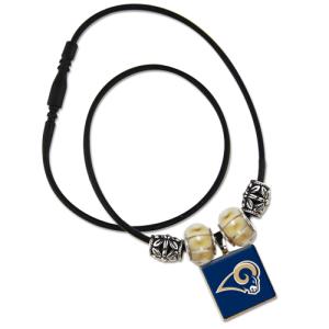 NFL LifeTiles necklace with domed sports logo St. Louis Rams