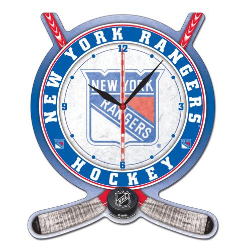 NHL High Definition Plaque Clock New York Rangers