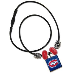 NHL LifeTiles necklace with domed sports logo Montreal...